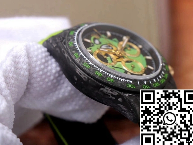 Cosmos Exploded Dragon Chronograph Edition Dial Rolex Daytona Green Carbon Fiber 0404